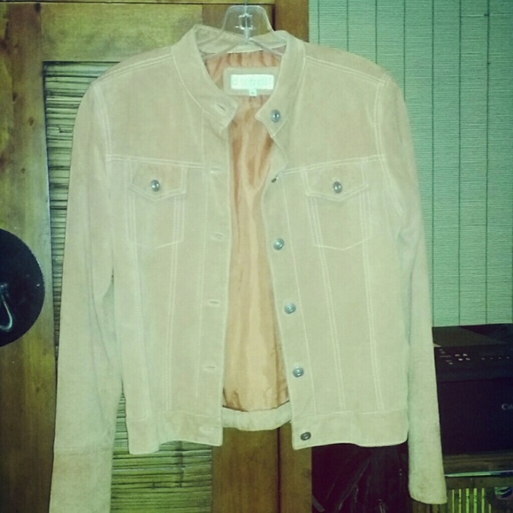 Peach Suede Jacket - Picture 1 of 1