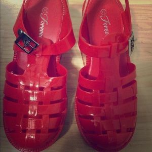 Red platform jellies,
