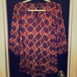 Nine West peasant style shirt