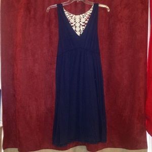 Dark blue dress