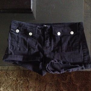 J-Lo by Jennifer Lopez black military style shorts