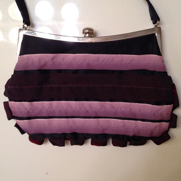Fringe And Metallic Ribbon Evening Bag - Picture 4 of 4