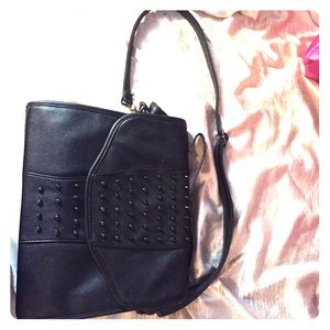 Nasty Gal Vegan Leather Black Purse