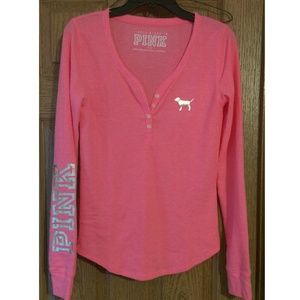 Victoria's Secret Pink Thermal Henley