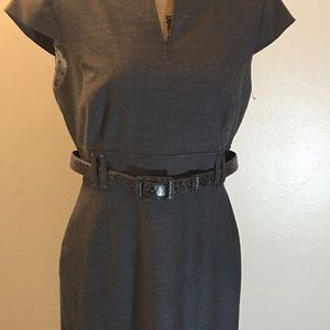 Nwot grey work dress. Super cute with belt