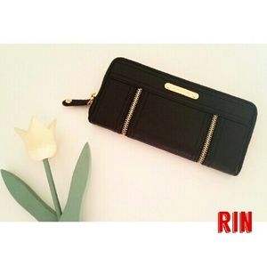 SOLD michael kors moxley continental black leather