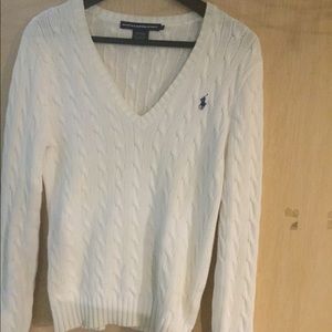 Ralph polo white sweater