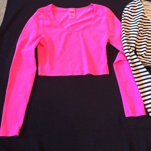 Two PINK crop tops
