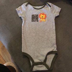 "I run with with the big guys" baby boy onesie