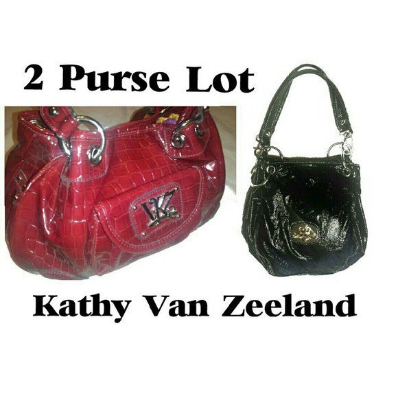 2 Purse Lot! Kathy Van Zeeland Hobo Satchel