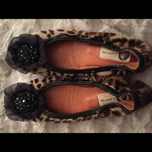 Lanvin - calf hair ballet flats