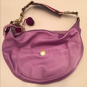 Purple coach purse