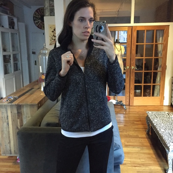 SOLD Grey Faded Glory Fleece Zip Front Jacket - Picture 2 of 3