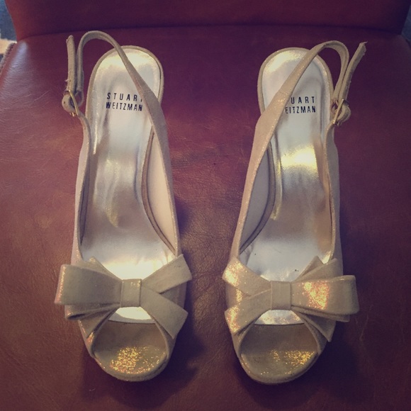 Stuart Weitzman Open toe Slingbacks