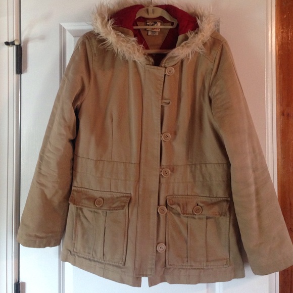 ROXY winter coat w/faux fur hood