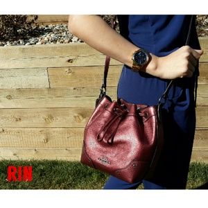 SOLD NWT COACH baby mickie drawstring bag