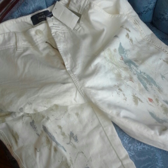 J.crew painted sunday slim chino pant size 6