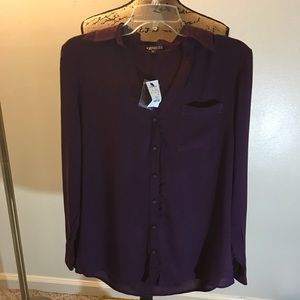 Nwt dark purple blouse