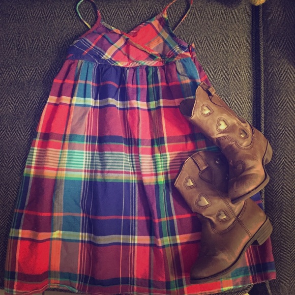 4t Girls CHAPS Plaid Dress