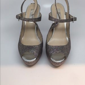 New Unworn INC platform glitter heels