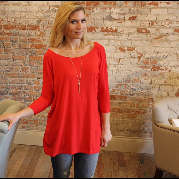Red piko tunic - Picture 2 of 3