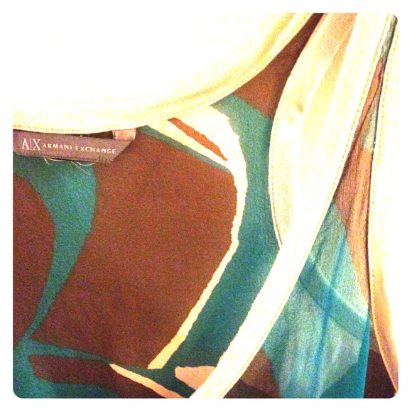 AX silk scoop neck tank