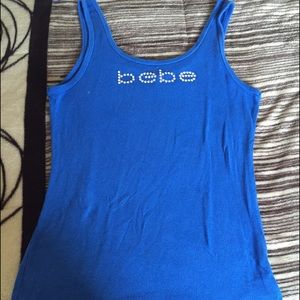 Bebe logo tank top used once