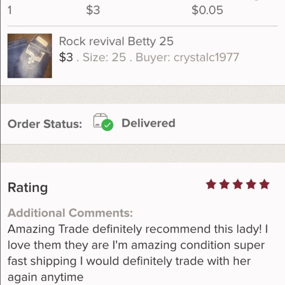 Trade feedback