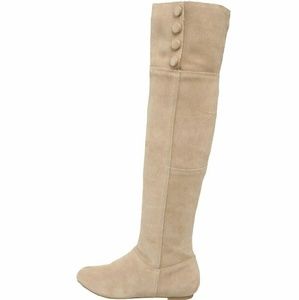 Chinese Laundry gray, over the knee boots