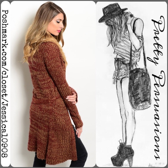 SOLD OUT NWT Faux Fur Collared Long Cardigan - Picture 2 of 4