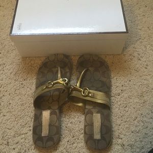 Coach thong sandals