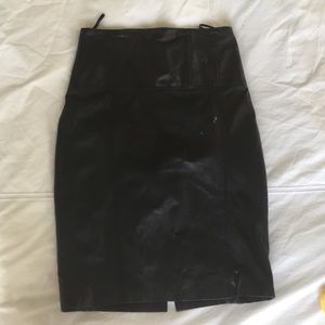 Bebe Kardashian edition faux leather pencil skirt