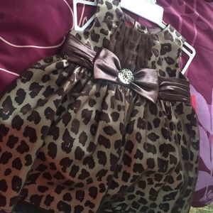 3-6 month cheetah print dress