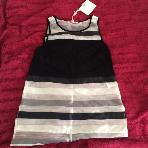 NWT pink stitch top! Super cute! Size 2