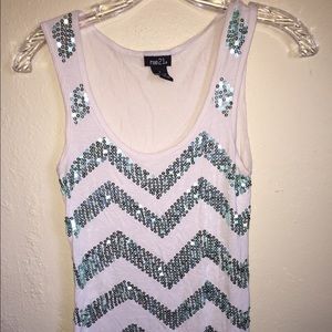 Rue 21 chevron sequence shirt