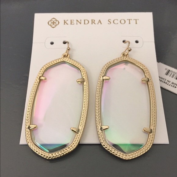 Kendra Scott Jewelry - Iridescent Clear Kendra Scott Danielle Earrings
