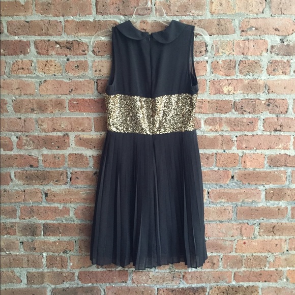 Sequined Dress with Collar - Picture 3 of 4