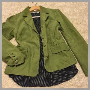 Old Navy ✨ Green Corduroy Blazer