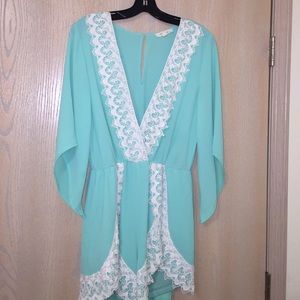 Mint green romper!