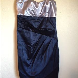 Silver/blue cocktail dress