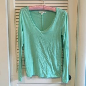 Victoria's Secret Teal Long Sleeve V-Neck