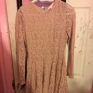 H&M blush pink floral dress