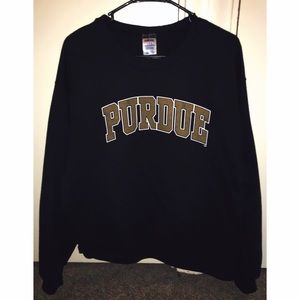 Black Purdue Crewneck