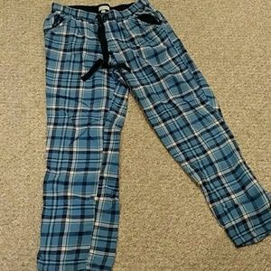 Blue plaid pjs