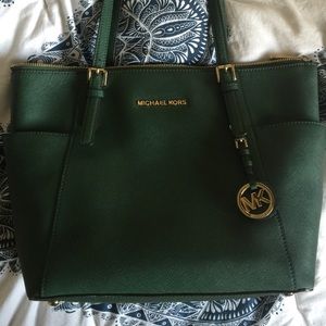 Saffiano Top Zip Michael Kors Tote