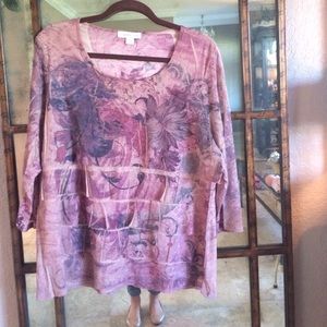 Coldwater Creek- 3/4 sleeve top