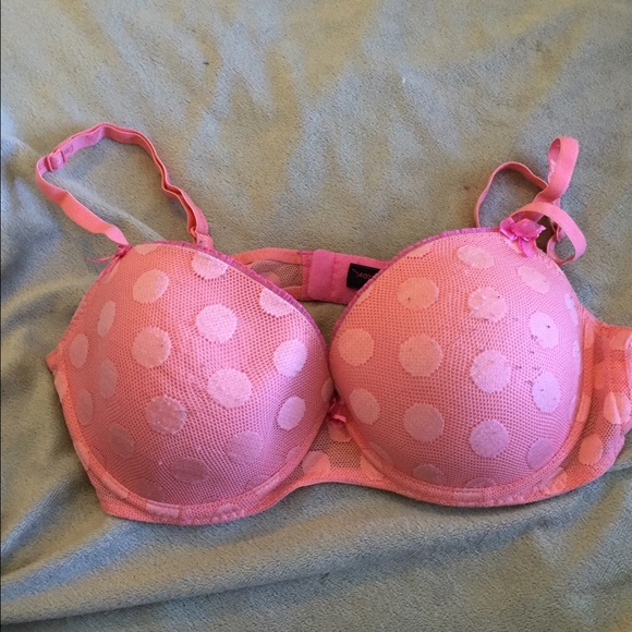 Betsey Johnson polka dotted bra