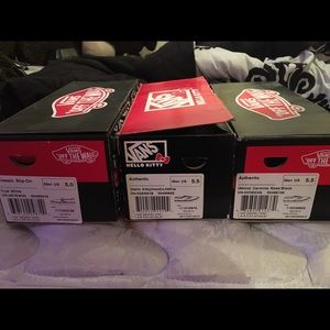 VANS 3 pairs