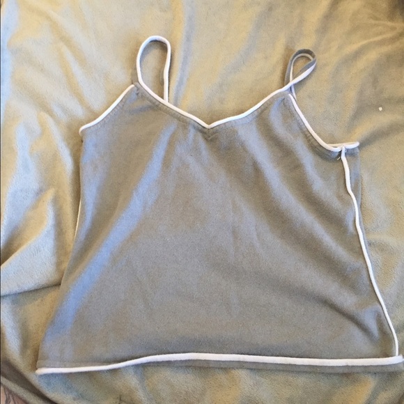 Grey crop top