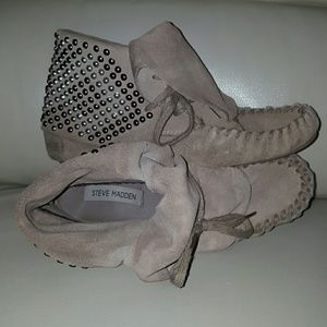 Steve Madden moccasins.